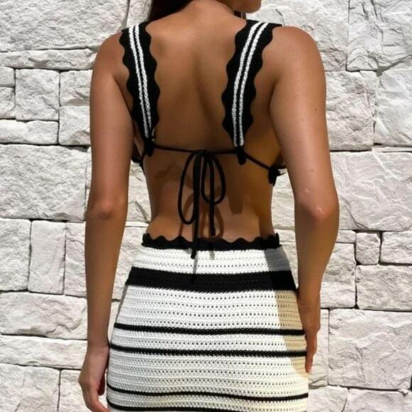 Summer knitted beach skirt - Picture 2 of 4